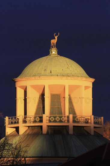 Kunstgebäude Stuttgart, Württembergischer Kunstverein, Winter Evening, Stuttgart,