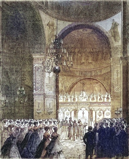 Wedding of Prince Achille Murat (1847-1895), to the Georgian Princess Salome Dadiani, 1869, France,