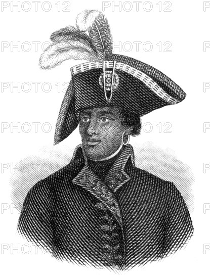 Portrait of François-Dominique Toussaint L'Ouverture or Louverture 1743 - 1803, a Haitian national