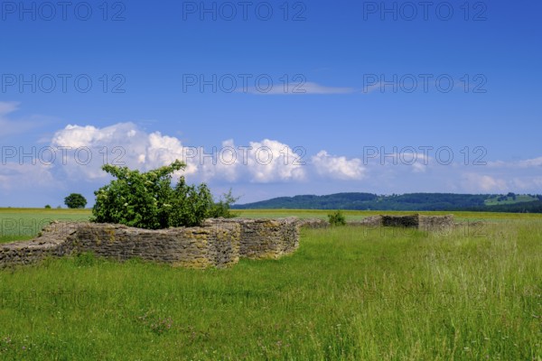 Roman Fort Ellingen, Fort Sablonetum, Limes, Ellingen, Franconian Lake District, Middle Franconia,