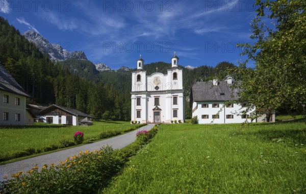 Maria Kirchental pilgrimage church, Loferer Steinberge, Sankt Martin bei Lofer, Pinzgau, Salzburg