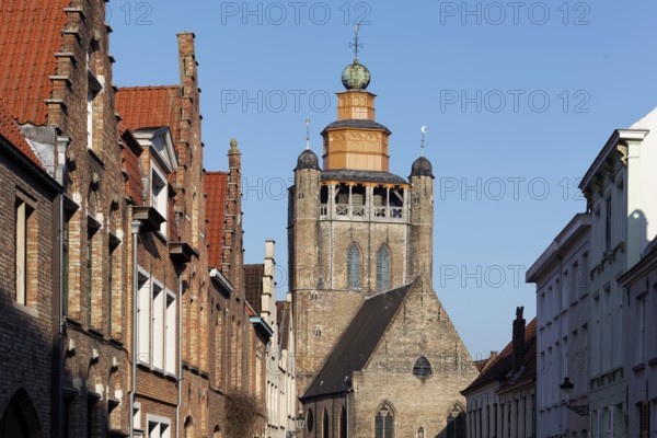 15th century Jerusalem Church, Adornesdomain, Sint-Anna neighbourhood, Bruges, West Flanders,