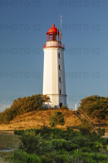 Dornbusch lighthouse, Hiddensee island, Rügen, Pomerania, Mecklenburg-Western Pomerania, Germany,