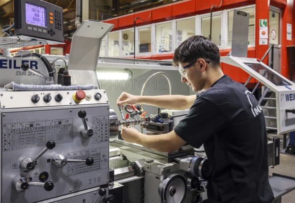 Oberhausen, North Rhine-Westphalia, Germany, Apprentices in metalworking professions. Apprentice at