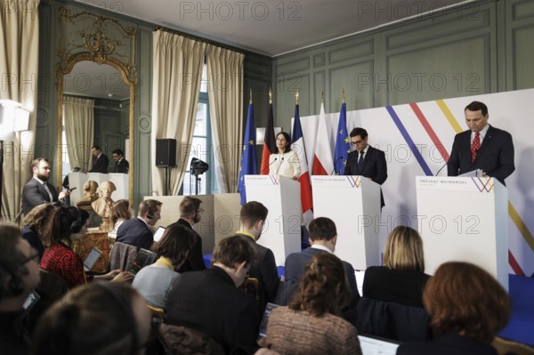 Annalena Bärbock (Alliance 90/The Greens), Federal Foreign Minister, Stephane Sejourne, Minister
