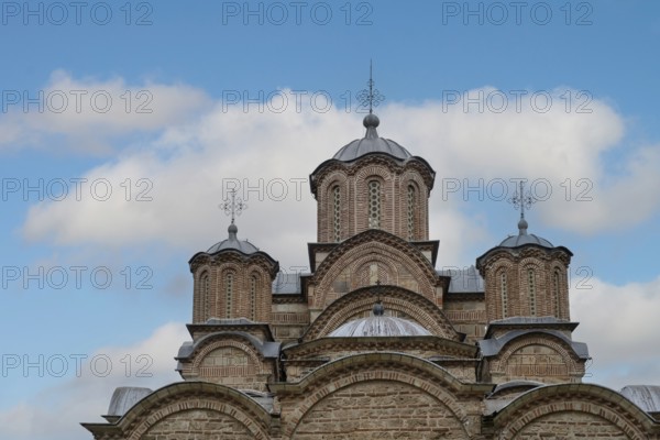 Gracanica Monastery, cross-domed church with five domes, UNESCO World Heritage Site, Gracanica,