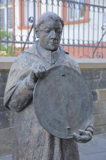 Monument to the medieval philosopher, mathematician and theologian Nicholas of Cusa, Latin Nicolaus