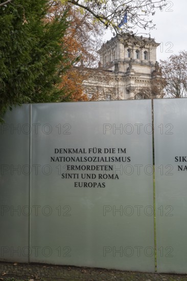 Memorial to the Sinti and Roma Murdered under National Socialism, Memorial, Reichstag Building,