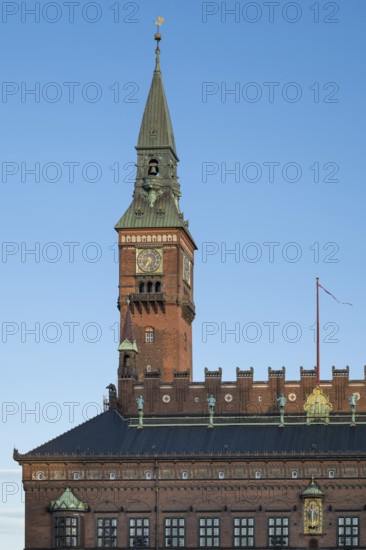 Tower, Town Hall in the National Romantic style by Martin Nyrop, Town Hall Square, Rathausplatz or