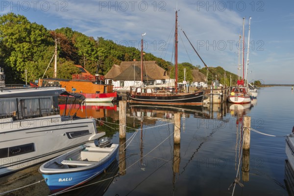 Harbour of Kloster, Hiddensee Island, Rügen, Pomerania, Mecklenburg-Western Pomerania, Germany,
