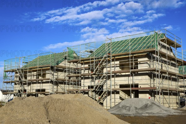 Castrop-Rauxel, North Rhine-Westphalia, Germany - residential construction in the Ruhr area. New