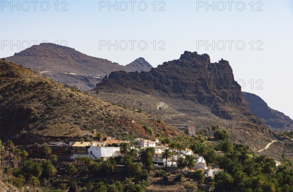 Fortress of Ansite, view to Fortaleza Grande near La Sorrueda, Santa Lucía de Tirajana, Gran