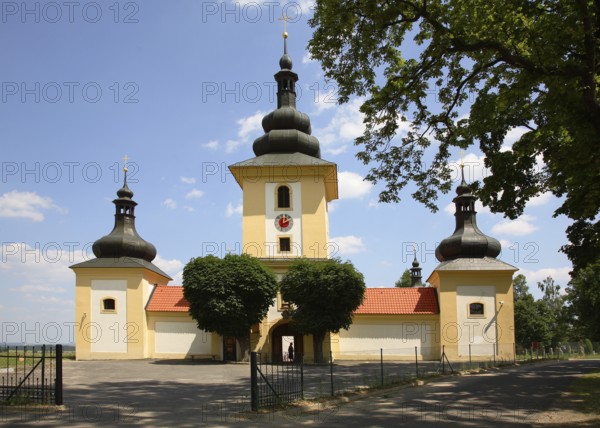 Pilgrimage Church of Maria Loreto in Starý Hroznatov, Altkinsberg, Cheb District, Cheb, Bohemia,