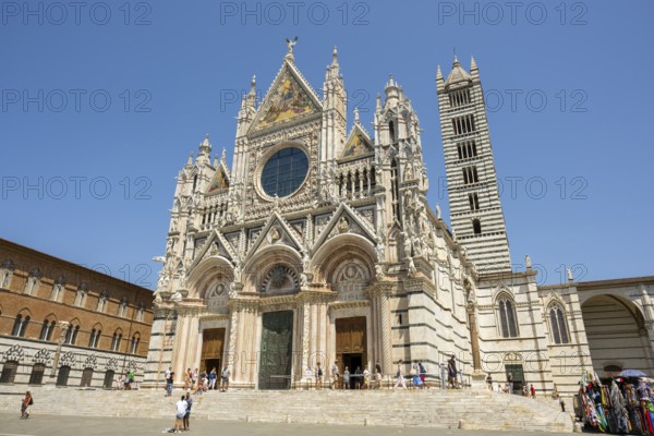 Cathedral of Siena, Cattedrale di Santa Maria Assunta, main church of the city of Siena, Tuscany,