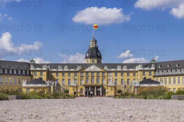 Karlsruhe Palace, former residence of the Margraves and Grand Dukes of Baden. Karlsruhe,