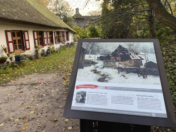 Künstlerdorf and Baltic resort Ahrenshoop, art trail Ahrenshoop, Elisabeth von Eicken painted the