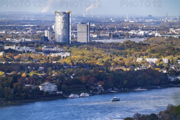 Bonn skyline on the Rhine, UNFCCC Secretariat of the Framework Convention on Climate Change, United