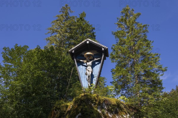 Wayside shrine at the pilgrimage church Maria Kirchental, Loferer Steinberge, Sankt Martin bei
