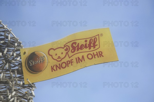 Trademark with inscription Button in ear by Steiff, Steiff animal, teddy bear, plush toy, brand