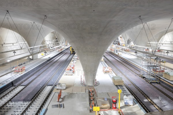 Stuttgart Station 21 Tunnel Construction site new main station platform in Stuttgart, Germany