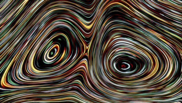 Dynamic 3D render featuring flowing wavy patterns in vibrant colors, inspired by Ethereum