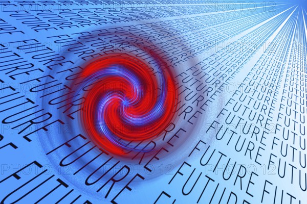 Symbolic picture, future future perspective, swirl, rotation, movement, dynamism, hope,