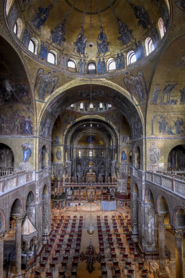 Basilica San Marco, St. Mark's Cathedral, interior view, Venice, San Marco district, Veneto region,