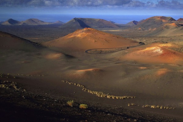 Canary Islands, Lanzarote, Timanfaya National Park, dunes, Spain, Europe, Lanzarote, Canary