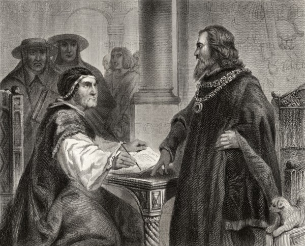Sigismund of Luxemburg, 1368-1437, Holy Roman Emperor and Antipope John XXIII or Baldassarre Cossa,
