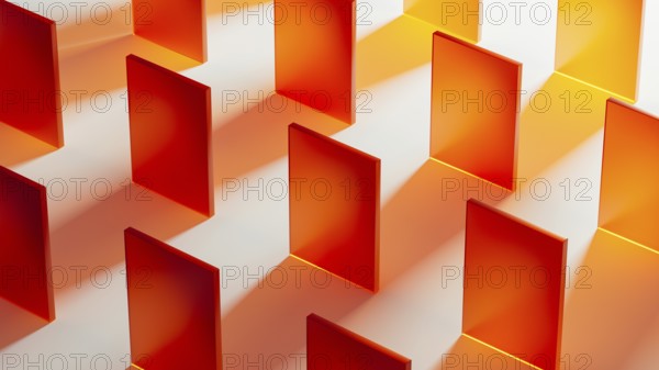 Colorful transparent crystals stand in an intricate pattern, reflecting light and casting vivid
