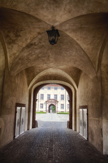 Abbey Castle Corvey in Hoexter, Weserbergland, North Rhine Westphalia, Germany, Europe, Ehemalige