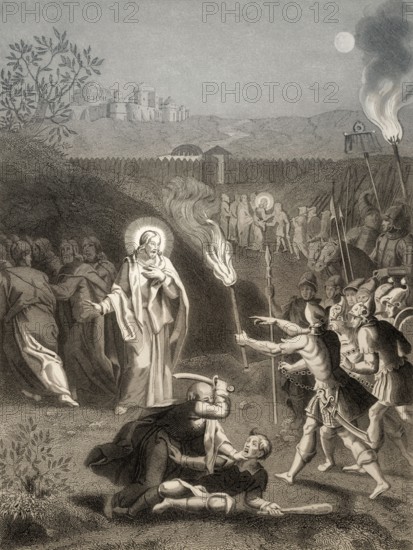 Simon Peter cuts off the ear of Malchus, arrest of Jesus Christ, Garden of Gethsemane, New