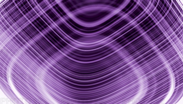 This image features a vibrant 3D render hologram of concentric circle waves in varying shades of