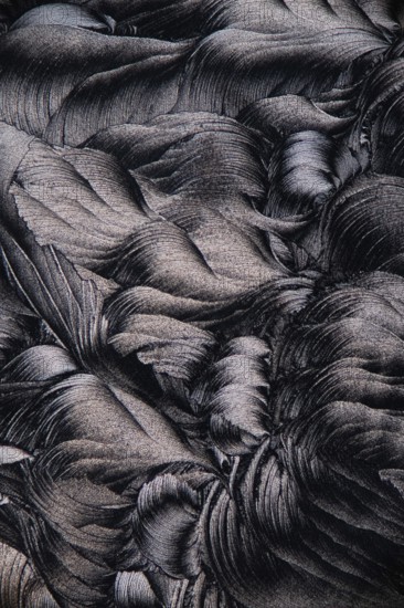 Magnified image showcasing the intricate details of salicylic acid microcrystals, depicted in a