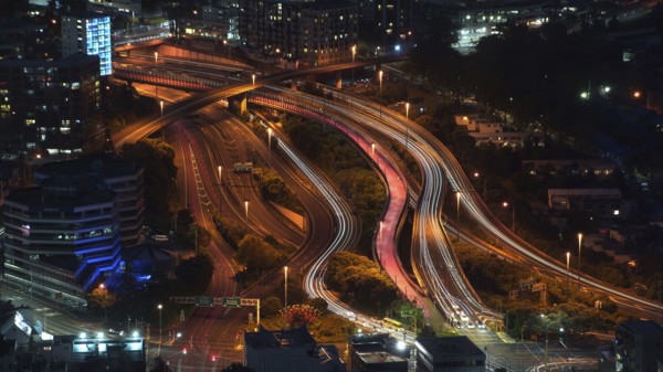 New Zealand - View from Skytower at night - Auckland