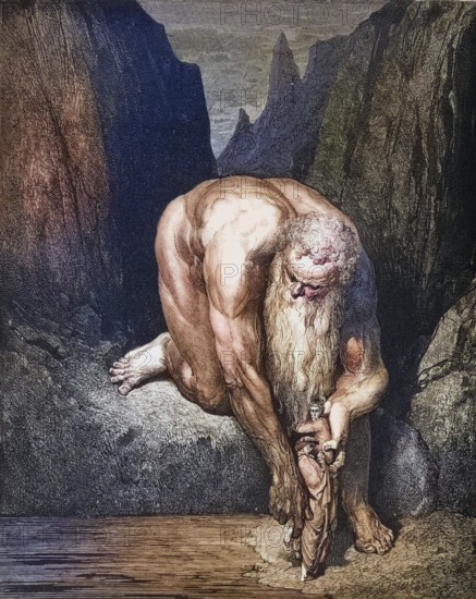 Illustration by Gustave Dore (1832-1883) for Dante's Inferno, the Divine Comedy by Dante Alighieri