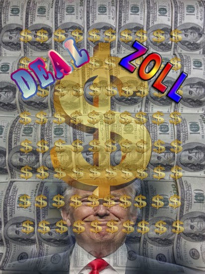 Symbolic image, Trump-Bitcoin, questionable speculative profits for himself, morality as president,