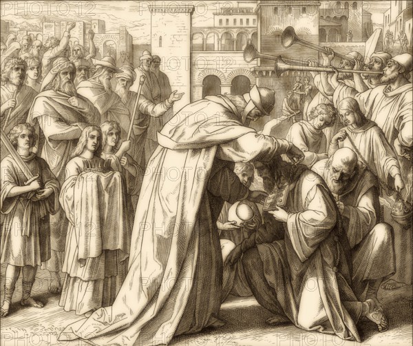 Simon Maccabee Made High Priest, Old Testament, by Julius Schnorr von Carolsfeld