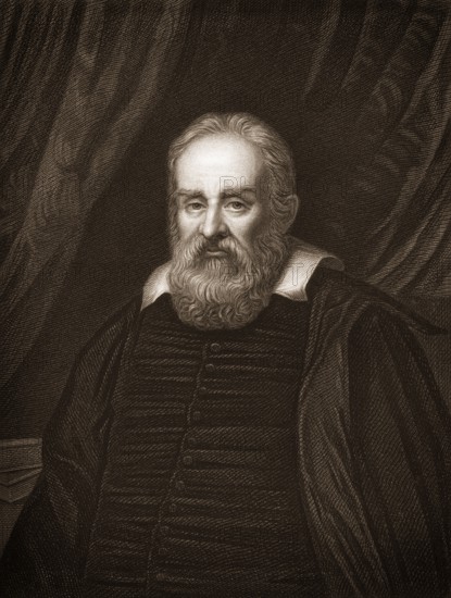 Galileo Galilei, 1564 - 1642, an Italian philosopher, mathematician, physicist and astronomer,