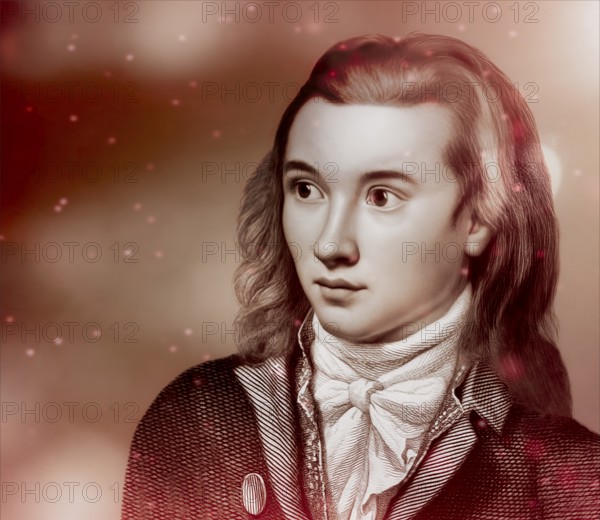 Portrait of Georg Philipp Friedrich Freiherr von Hardenberg, pseudonym and pen name Novalis, 1772 -