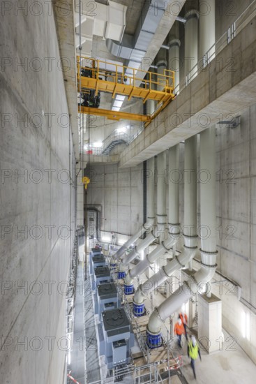 Oberhausen, Ruhr area, North Rhine-Westphalia, Germany - Emscher conversion, new Emscher AKE sewer,