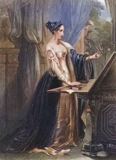 Love and Pride, engraved by H. Cook after W. Perring, Historic, digitally restored reproduction