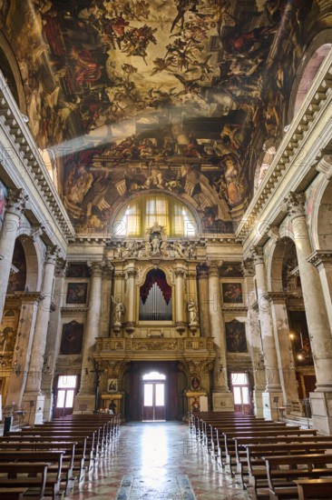 Church of San Sebastiano in Venice on a sunny day in winter, Italy