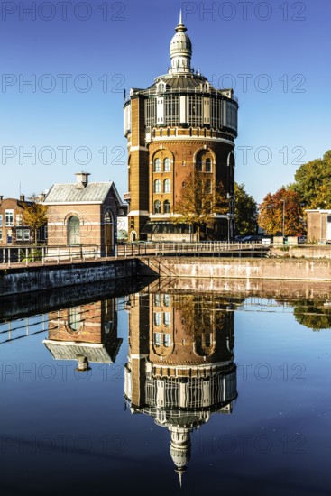 Historic water tower De Esch, oldest preserved water tower in the country, Kralingen, Rotterdam,