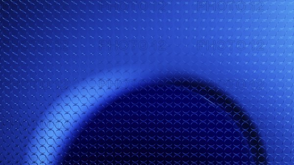 This abstract design showcases a 3D structure in shades of blue, perfect for creating a tech-savvy