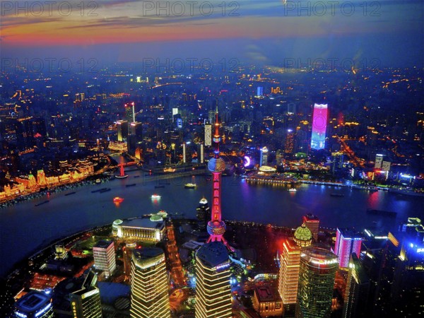 China Shanghai by night