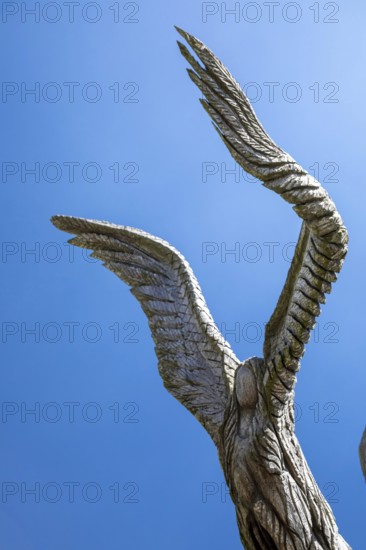 Bay St. Louis, Mississippi - An 'Angel Tree, one of several carved by chainsaw sculptor Dayle K.