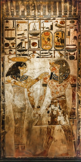 Reproduction of the tomb of Ramses II's father, Seti I, from the exhibition: Ramses the Great and