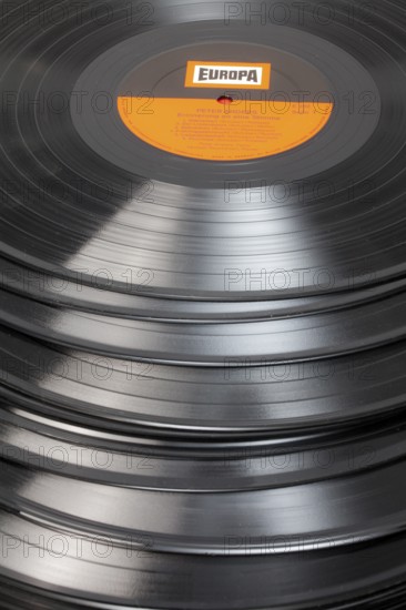 Old vinyl records