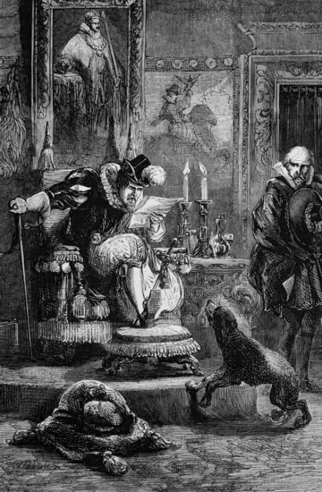The Spanish ambassador and King James I, 1623, during the planned (unsuccessful) Spanish marriage